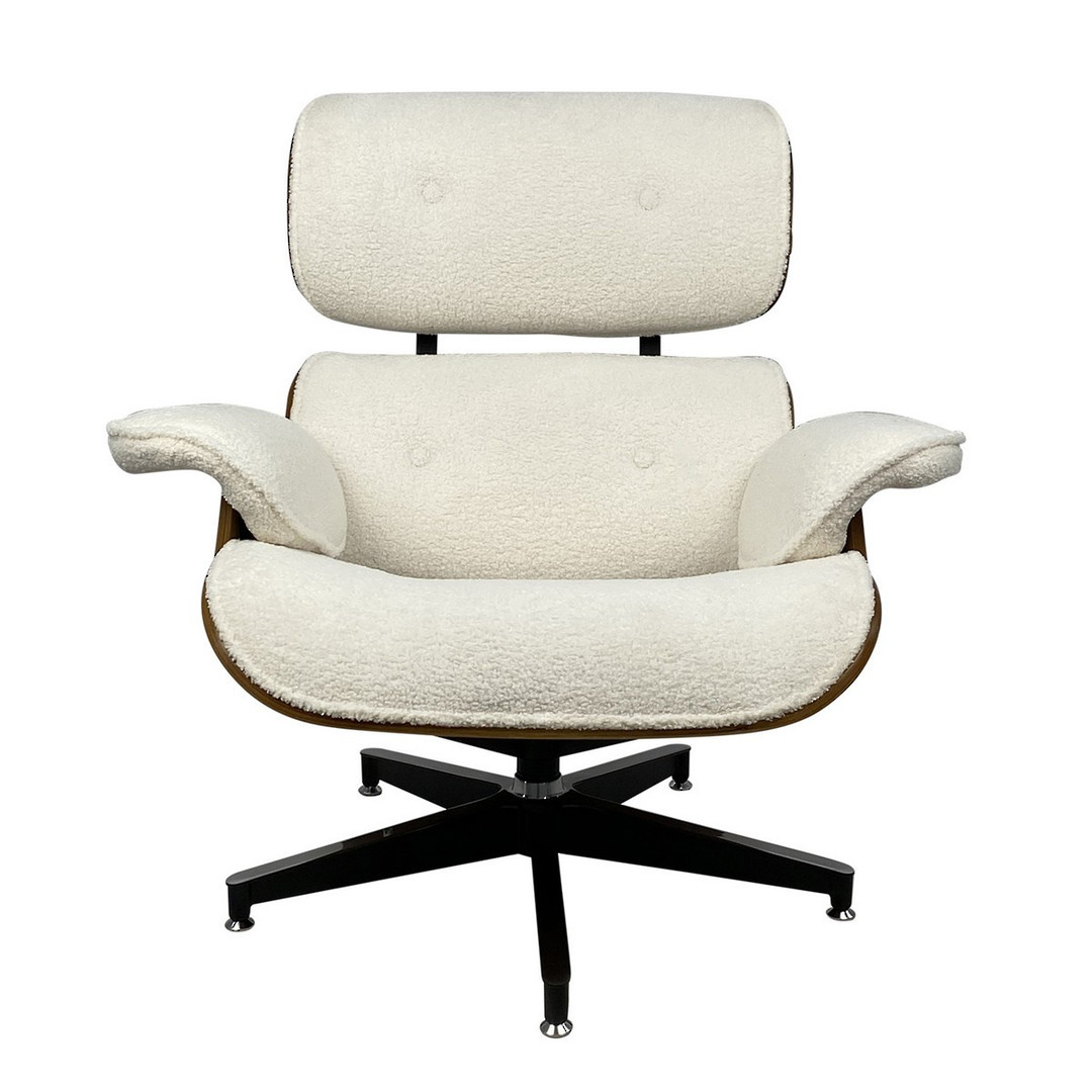 Eames Relax Chair - White Boucle image 1